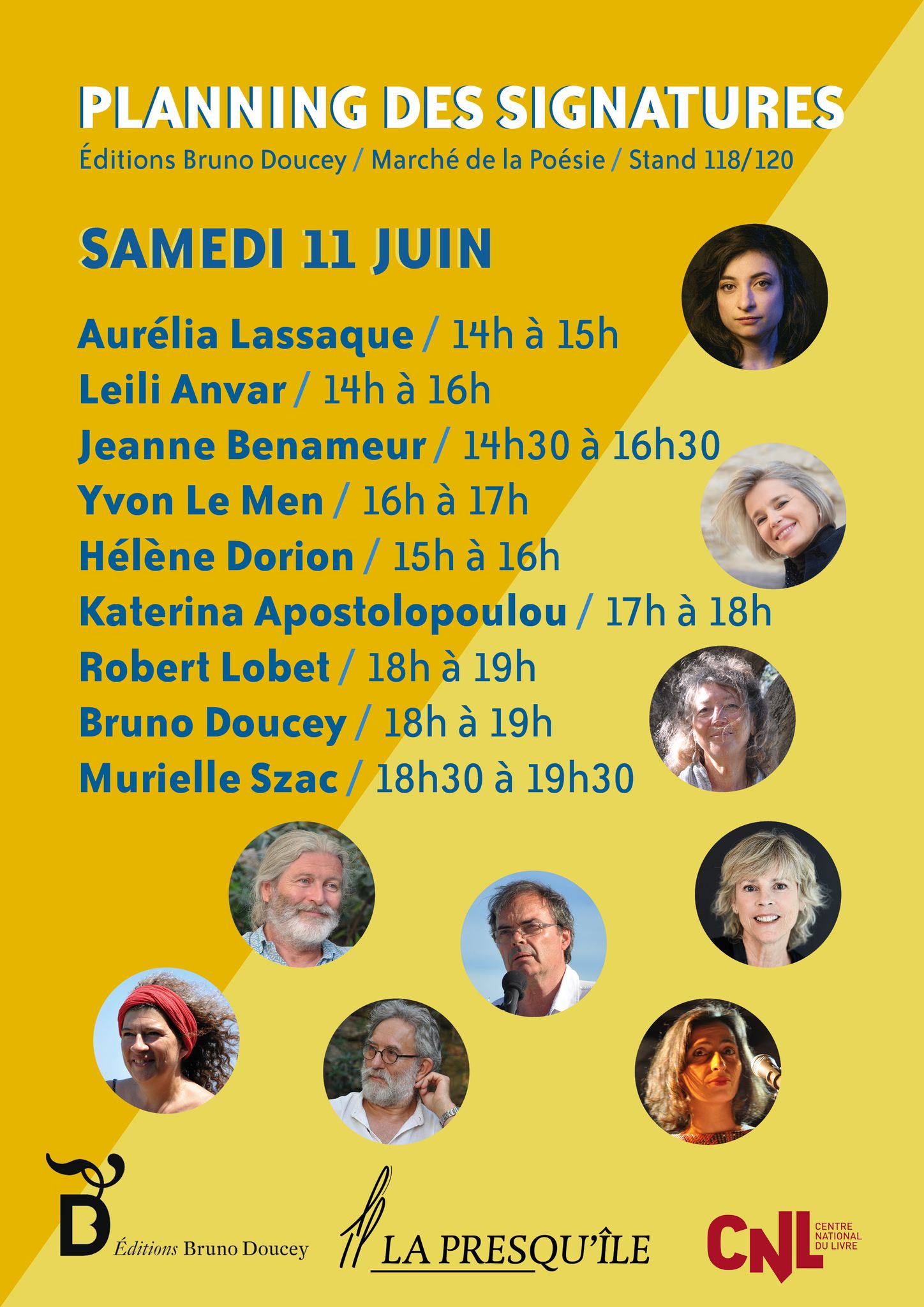 Yvon Le Men au Marché de la Poésie, à Paris Yvon Le Men